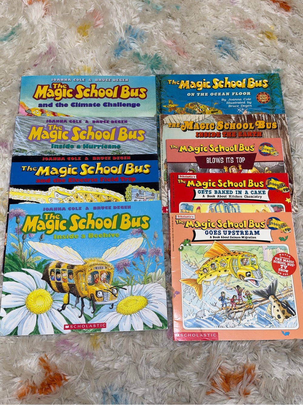 The Magic School Bus Book Lot - Set of 9 Children's Educational Books